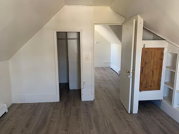 Bedroom looking into living room