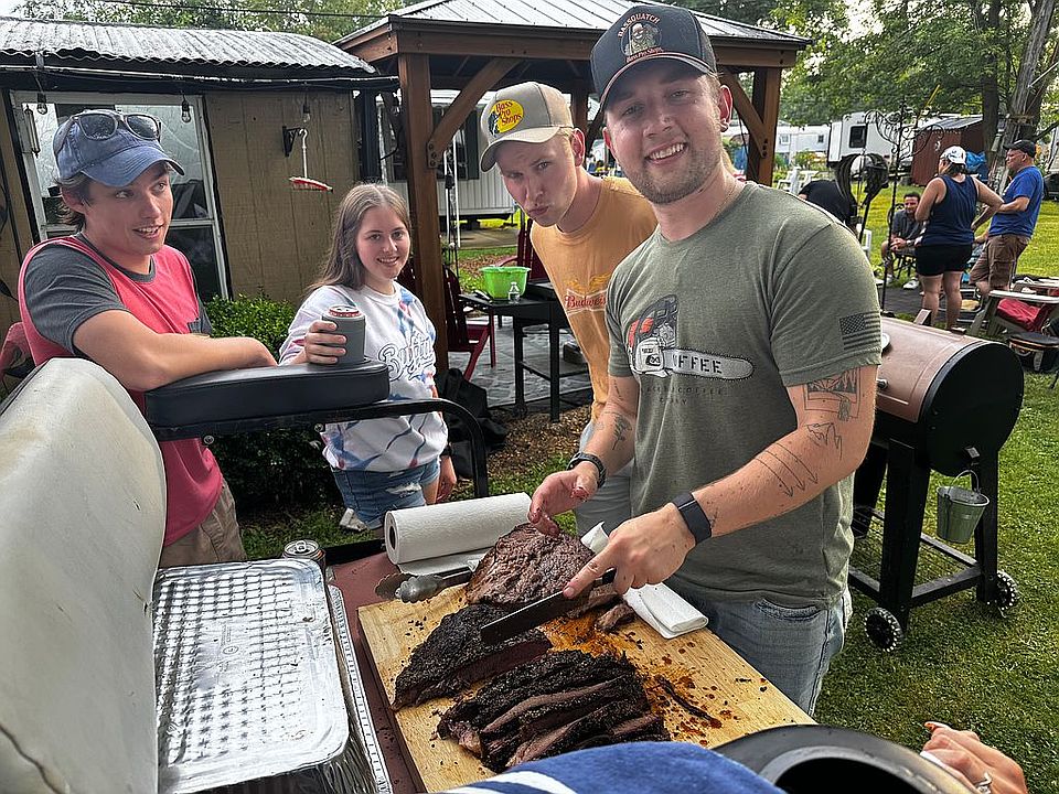 Grilling with the family 