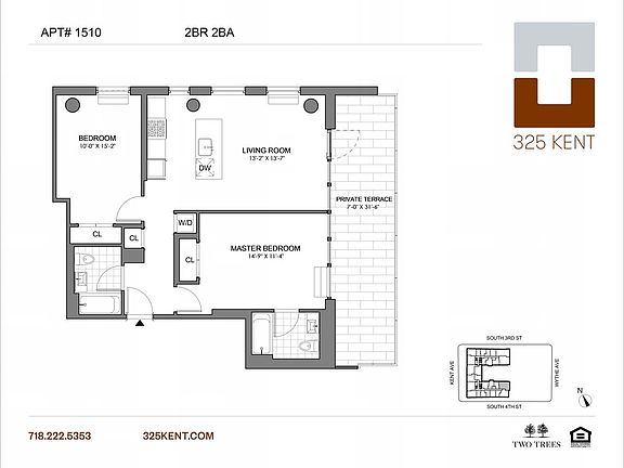 3rd image of 325 Kent Ave APT 1510