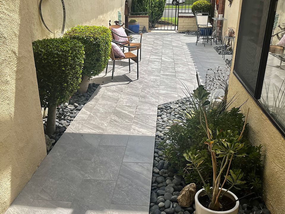 View from front door into the front patio entryway