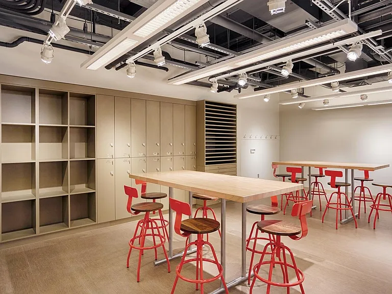 Flexible, open work space for anyone interested in the Fine Arts or showcasing their art