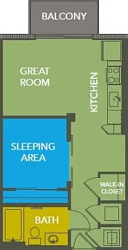 S2: 0bed 1bath S2: 0bed 1bath