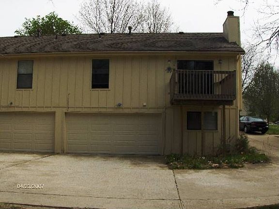 Rear view - 2 car garage