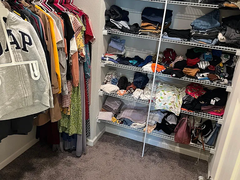 Owner's walk-in closet