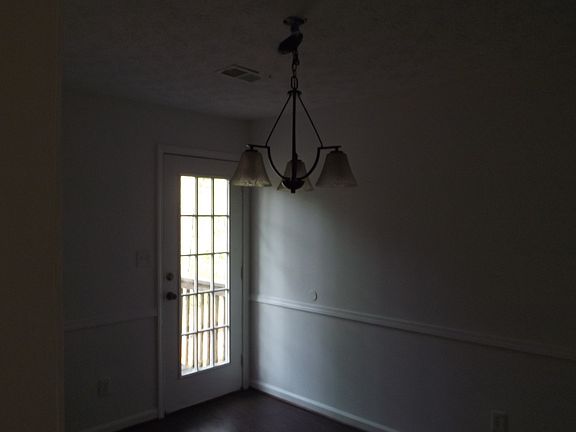 Dining with exit to patio.