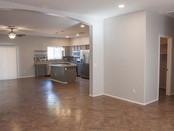 Front living room into kitchen and part of family room