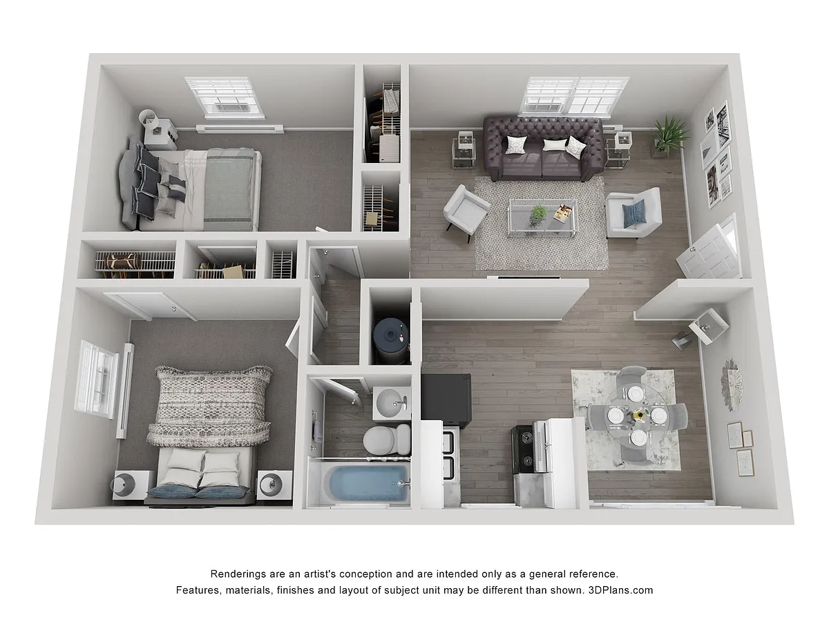 Floor plan 2x1 Flat