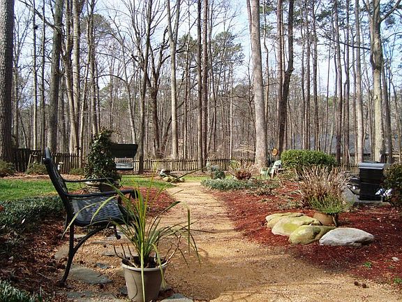 Garden path in back yard.