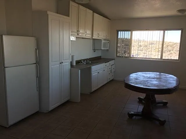 Kitchen with beautiful view
