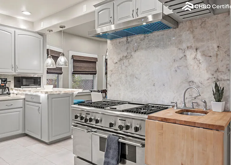 Stove & prep sink