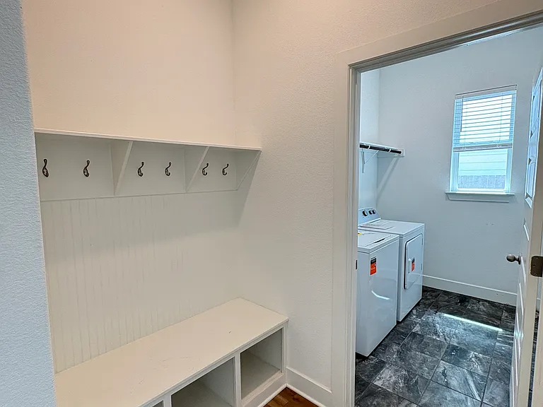 Mud room and laundry off of garage entry