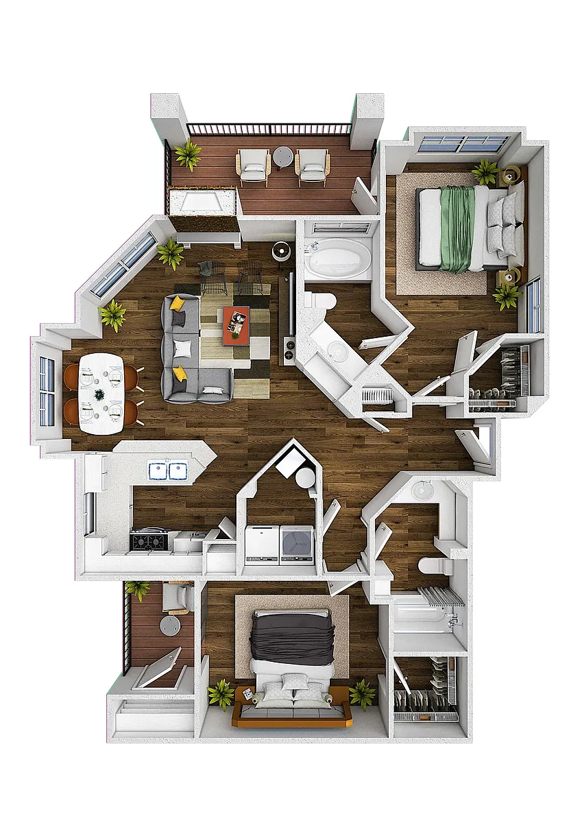Floor plan Timberline with Detached Garage