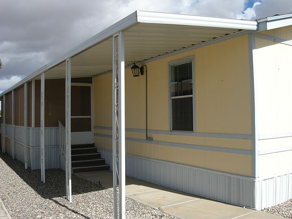 front entry & screened porch