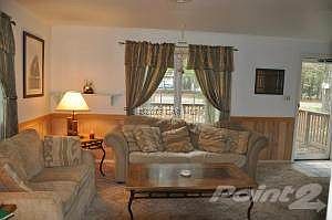 Living room leads to deck