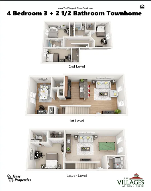 Floor plan 4 Bed 3 Bath 2 Half Bath