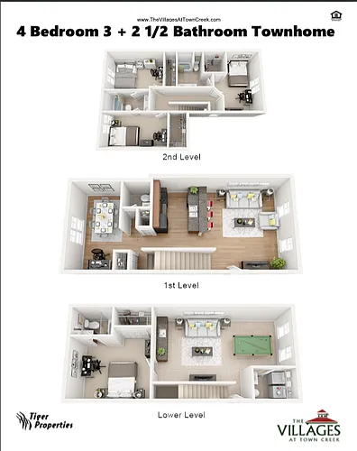 Floor plan 4 Bed 3 Bath 2 Half Bath