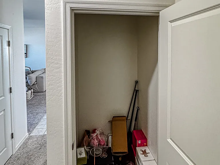 extra hallway storage closet