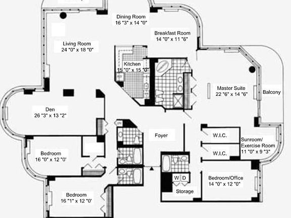 3rd image of 100 Carlyle #16-J/K