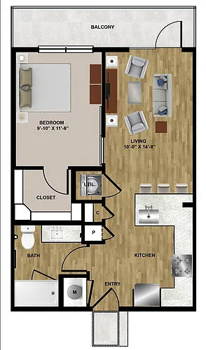 Floor plan A1(e)