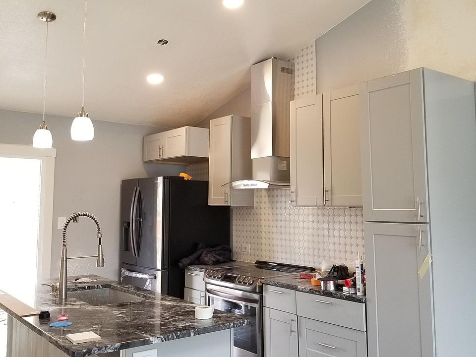 Vaulted ceiling kitchen