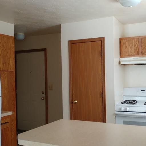 Kitchen closet and entry door