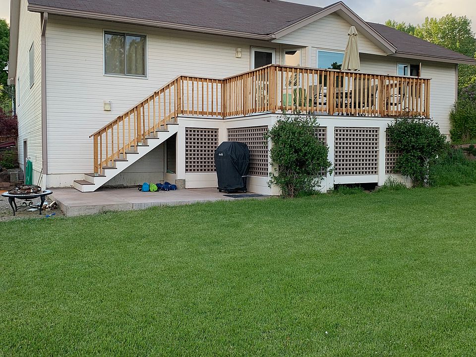 Backyard and deck
