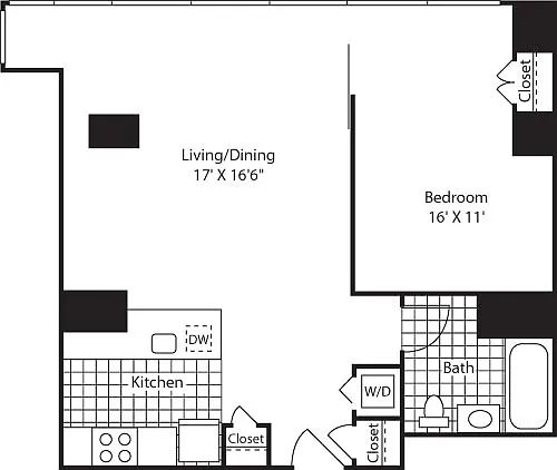 Floor plan One Bedroom CAKit FL 12_783