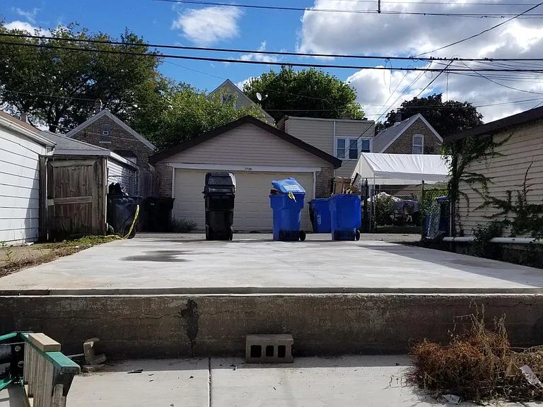 patio and parking pad