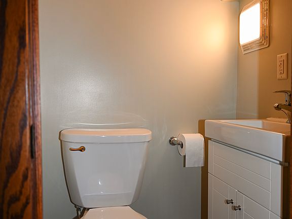 The half bathroom on the main floor.