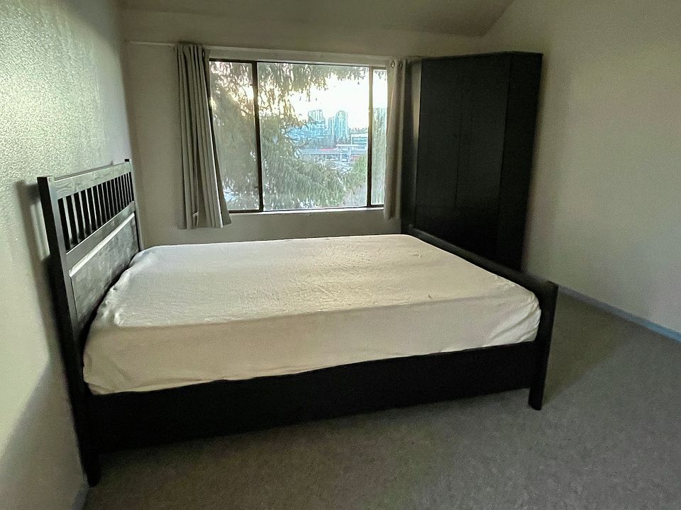 Master bedroom with furniture and a 12-inch memory foam mattress