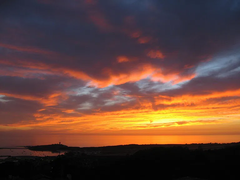 Sunset view from West Deck