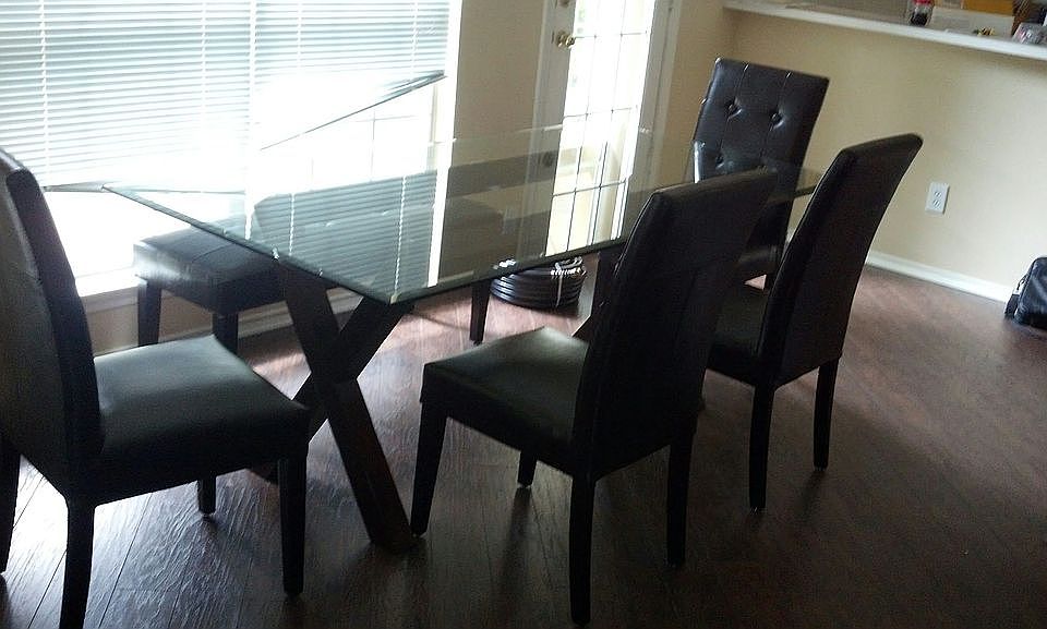 Well lit eating area 