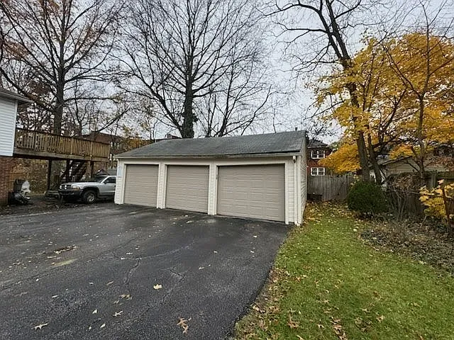 Garage with garage door opener