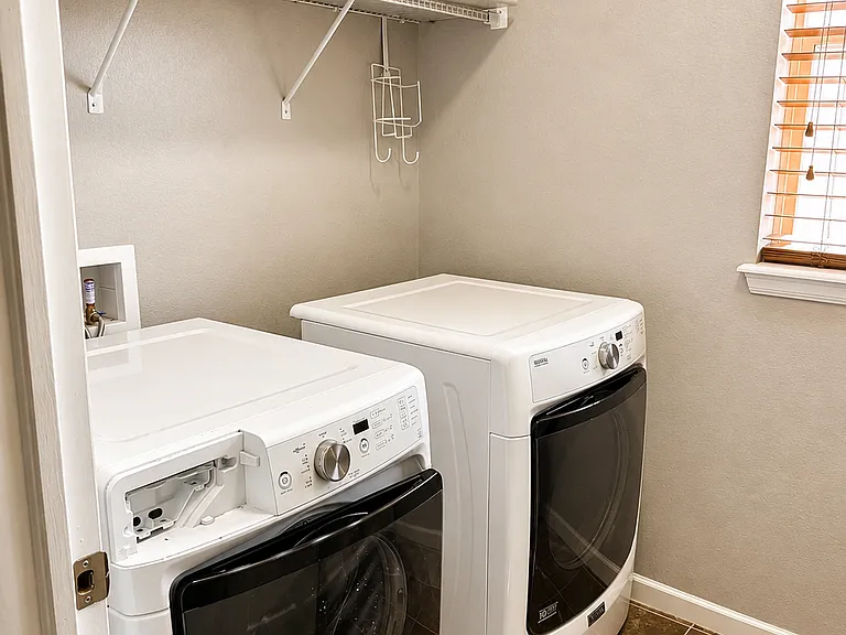 upstairs laundry. washer and dryer will be staying