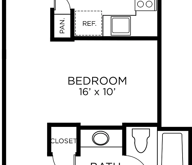 The Rice - A7 - 1x1 - 1 Beds - 1 Baths - 683 Sq. ft.