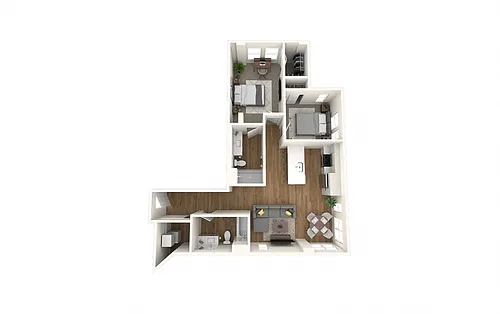 Floor plan 2-Bedroom C MFTE