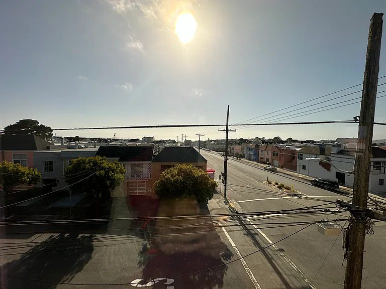view from the living room