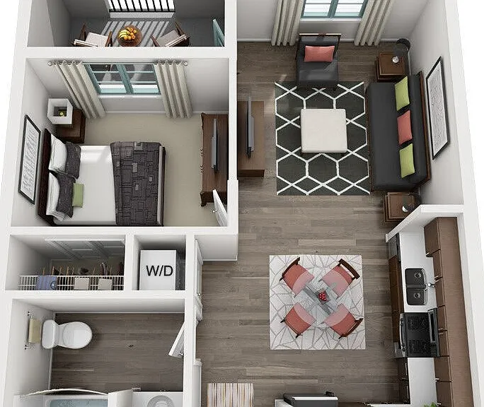 A7 floor plan Luxe Pasadena