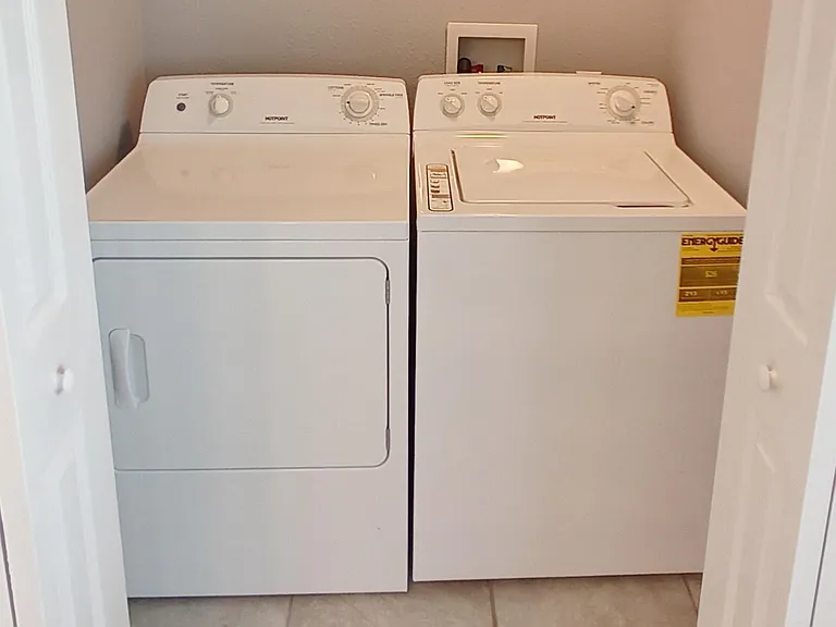 Included new washer and dryer