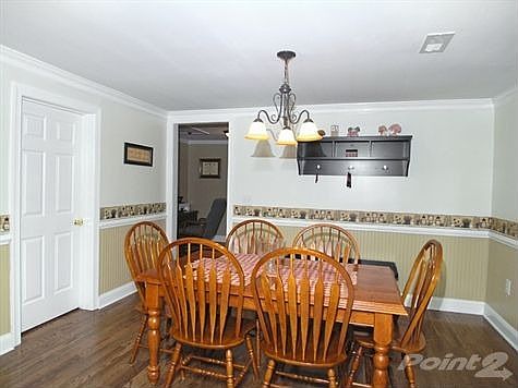 Dining Room with Wainscotting & Molding Details
