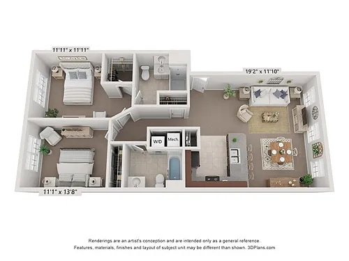 Floor plan Greystone II Flat