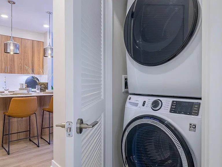 Model Apartment Washer and Dryer