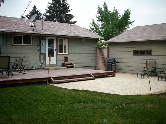 Backyard before being painted