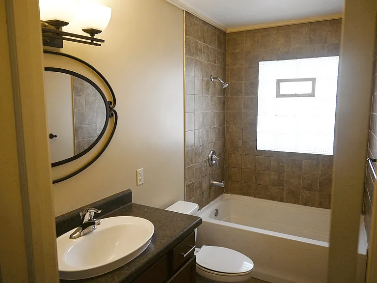 Bathroom in a unit at Square 131 5-Plex.