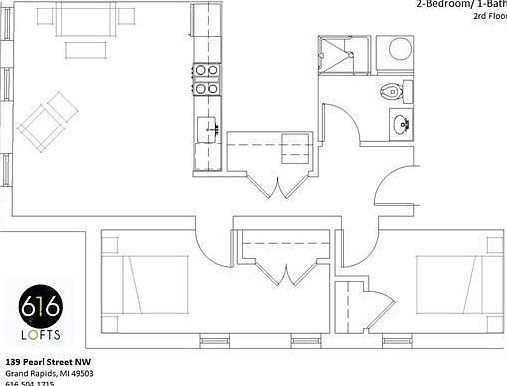 616 Lofts on Pearl- 202