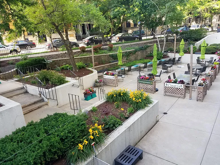 Lower-level courtyard views