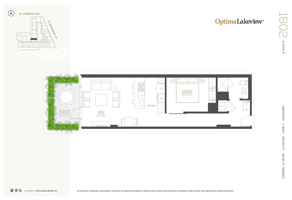 Floor plan 1B02