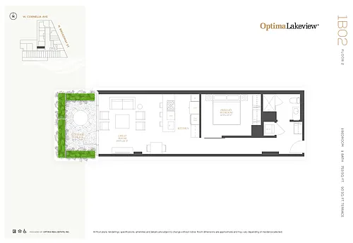 Floor plan 1B02