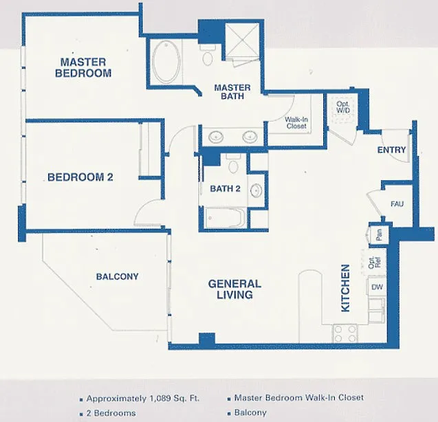 Floor Plan - 801 Ash St #304