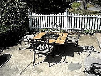 Patio outside kitchen door